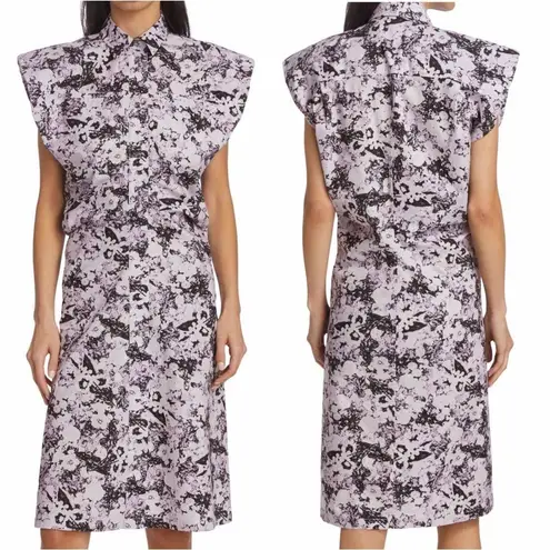 Remain Birger Christensen Marika Printed Pastel Lilac Dress Size US 6 EU…