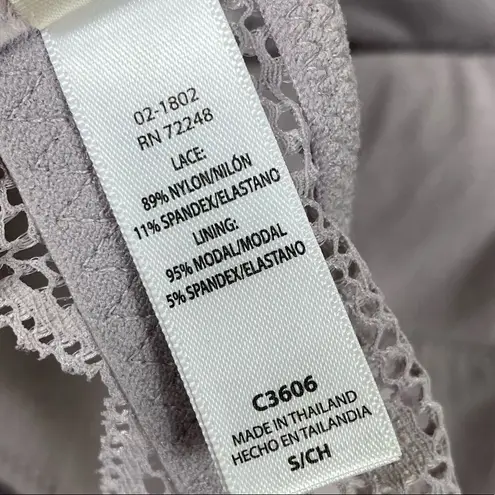 Felina  Light Lavender Lace Lightly Padded Halter Bralette