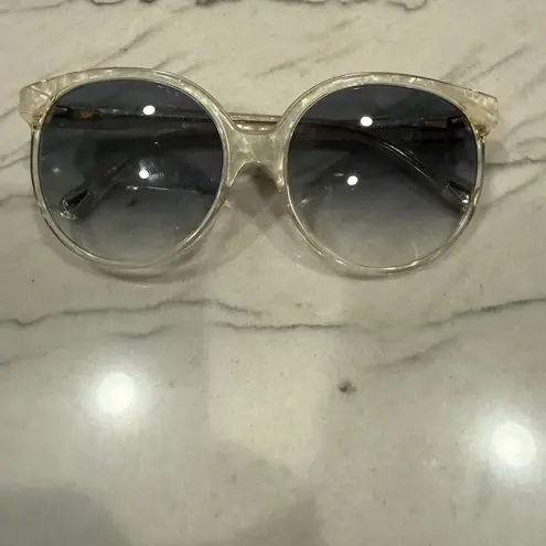 Chloé Chloe CE733S 109 Pearl/Champagne sunglasses with grey gradient lenses