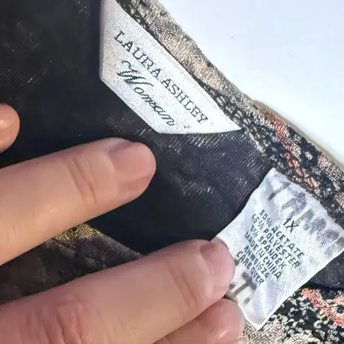 Laura Ashley Vintage Top Paisley Long Sleeve Women’s medium boho