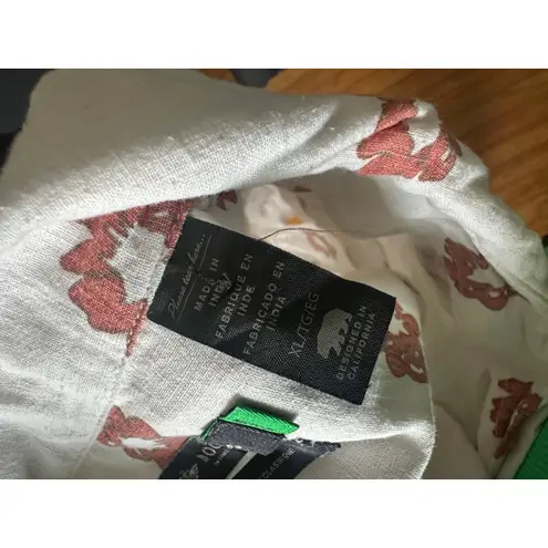 Dockers Women’s Classic Cotton-Linen Camp Collar Short Sleeve Shirt | Size XL