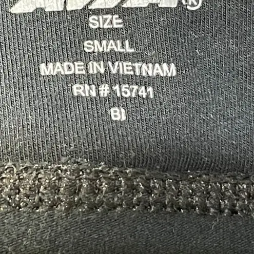 Avia Cropped 3/4 Length Black Yellow Legging's Size S Small