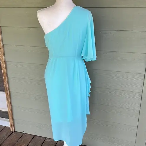 Badgley Mischka Belle by “Aliyah” One Shoulder Dress