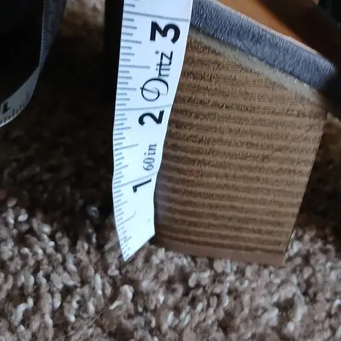 Indigo road dark Grey pedana block heel high heels size 8