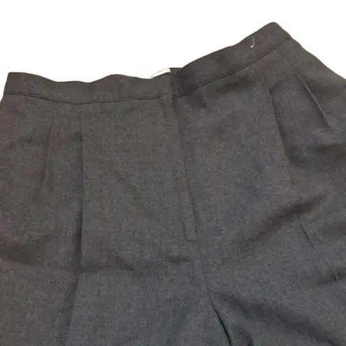 Amanda Smith Vintage Dress Pants Womens Sz 16 Wool Straight Pleated Front Gray