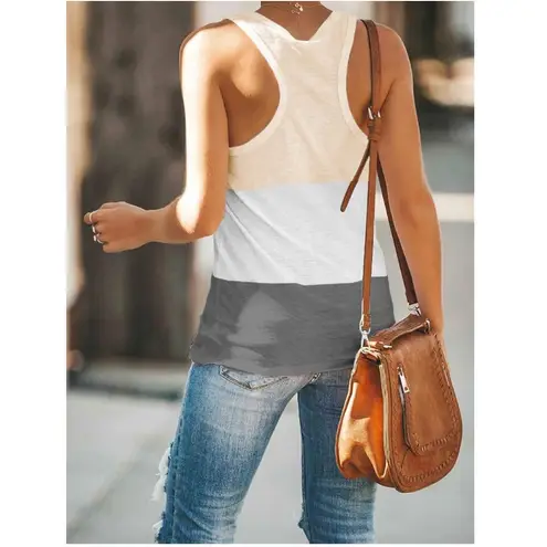 Womens Color Block Yoga Tank