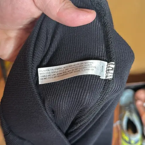 Soma Cool Nights + Days Ribbed Leggings Black Size Medium