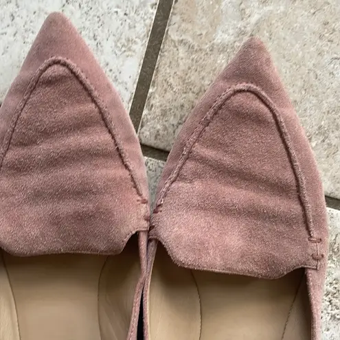 M. Gemi The Stellato Slip On Flats Suede Rose Pink Size 6