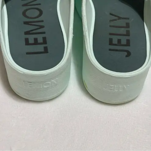 Lemon Jelly Women’s Fenix Aqua Green Platform Vegan Sandals Buckles size 7