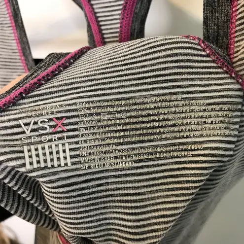 Victoria's Secret grey tank top S Sport Activewear top gray yoga active gym