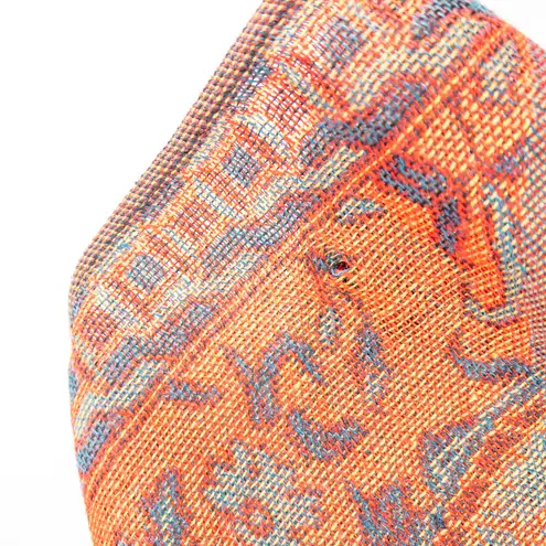 Pashmina Multicolor Red Green Blue Paisley Scarf Womens One Size