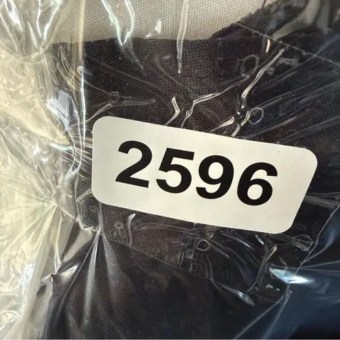 Christina Black and Gold Women's Button Down Shirt White Size M