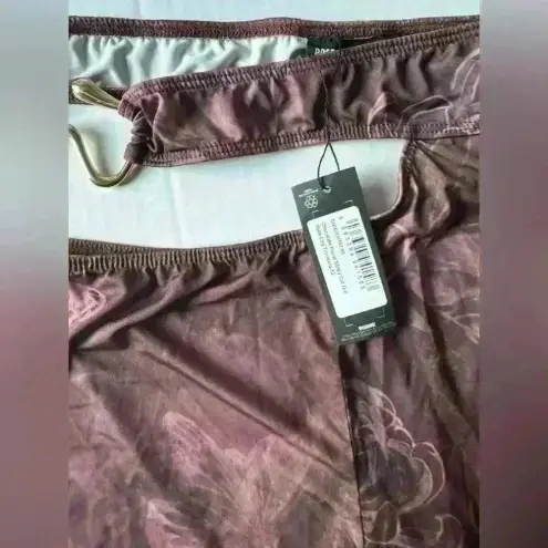 Pretty Little Thing PrettyLittleThings Women’s Floral Slinky Cut Out Wide Leg Pants Size 8‎