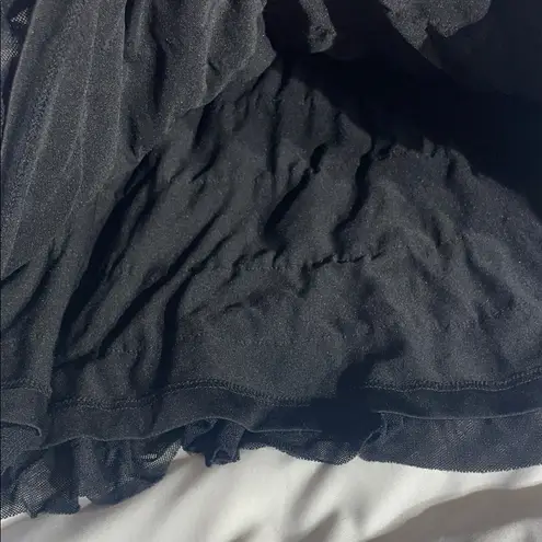 Freeway Apparel Freeway Leopard and Black Ruffle Dress. Size SMALL