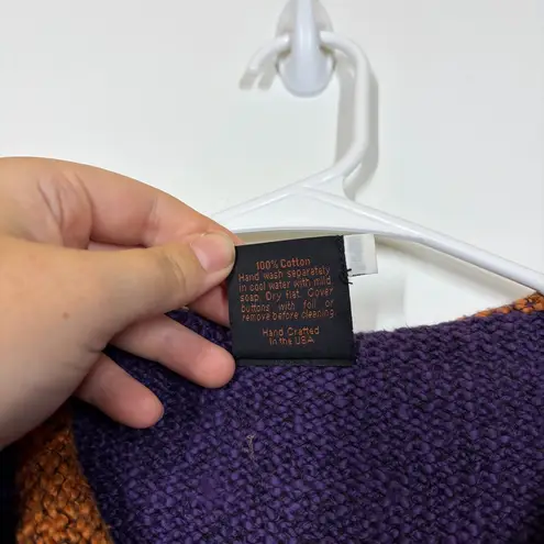 VTG Susan Otterson Knit Vest Size Small Purple