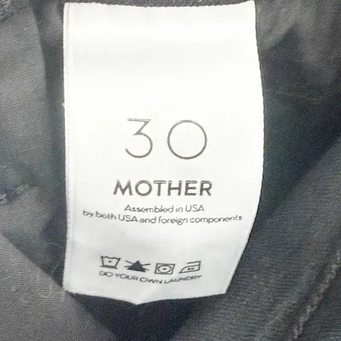 Mother Jeans Womens Size 30 Black Rambler Cargo Y2K Baggy Ankle High Waist