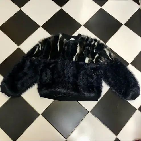 Sosken Studios Gota Faux Fur Coat Multicolor Jacket Oversized Mob Wife Aesthetic