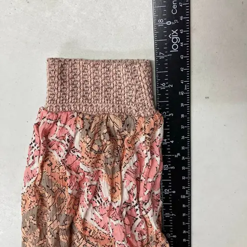 Hummingbird Women’s Peach Pink Floral Sweater Size Small