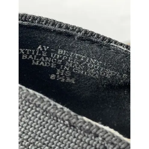 Adrienne Vittadini Women's Square Toe Knitted Black Block Heel Pumps Size 8.5M