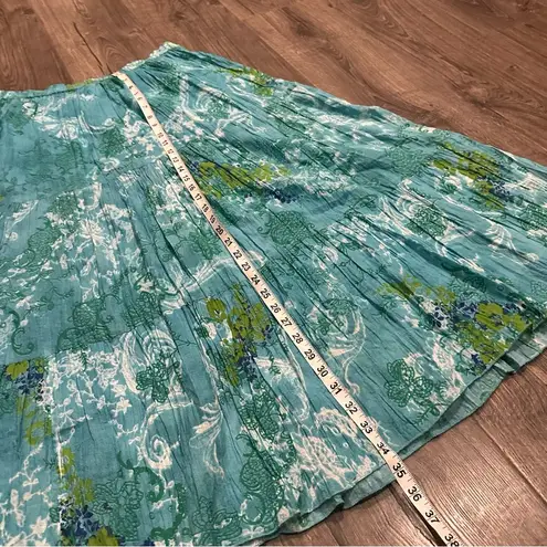 Great Northwest Clothing Company Women's Boho Maxi Skirt XL Cotton Peasant Cottagecore Flowy Lolita Tiered Floral