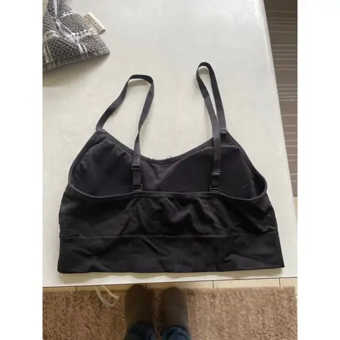 Juicy Couture Women's  Black Silver Rhinestone Sports Bra S