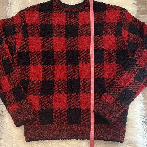 SKIMS plush buffalo plaid sweater S/M