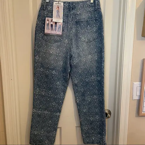 Simple Society NEW  Womens Bandana Jeans Size 9/29 SUPER HIGH RISE Light Wash