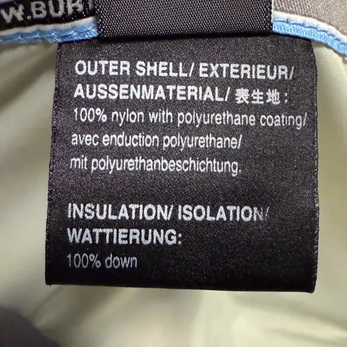 Burton RAR Womens Vest Puffer Quilted Hooded Down Filled Grey Size Medium