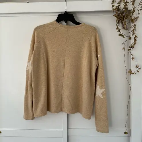 Sweet Romeo Pale Yellow Sweater with White Stars