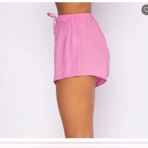 White Fox Boutique NWT  I've Got A Feeling Shorts Pink- Size Large - Image 5