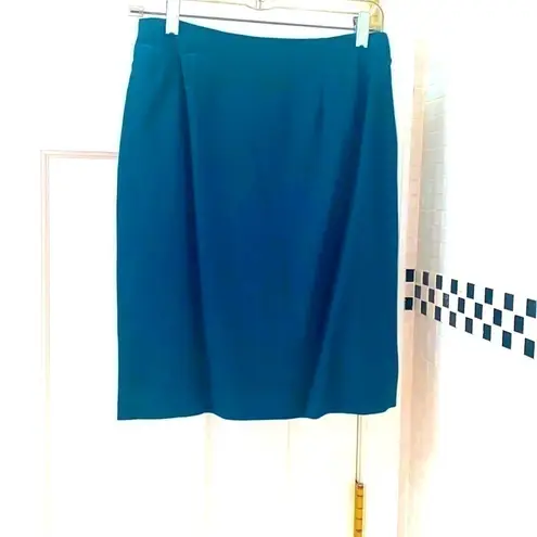 Cassandra Couture by Le Monde emerald green 💯 wool skirt suit. Lined.Size 6 EUC