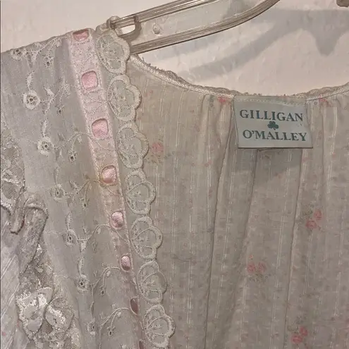 Vintage Lace Floral Romantic Women's Robe Pink Size undefined