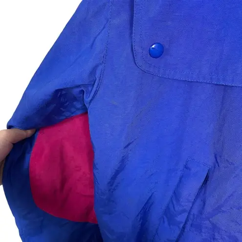 VINTAGE Nordica Colorblock 1989 World Tour Zip Ski Jacket in Blue/Pink Size L Blue Size L