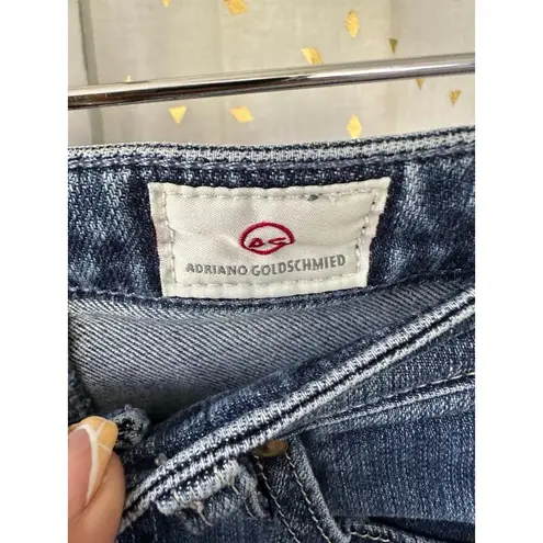 AG Adriano Goldschmied Adriano Goldschmied AG The Harper Essential Straight Distressed Jeans 24R