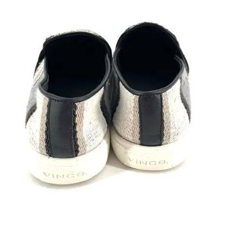 Vince  Blair Striped Woven Slip On Sneaker