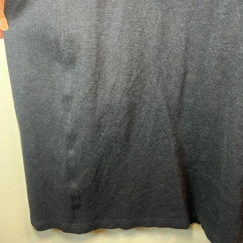 Duluth Trading Co Wearwithall Ponte Knit Dress Gray Long Sleeve Stretch Short XL