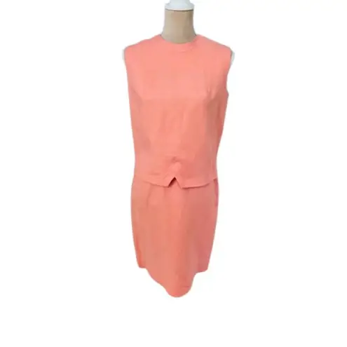 Vintage 1960's Jackie O Moygashel Irish Linen Skirt Suit Small