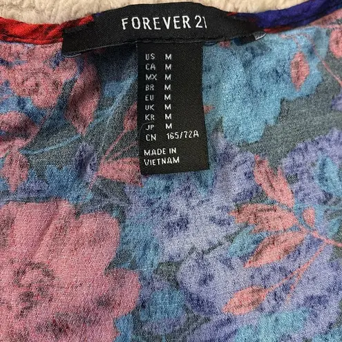 Forever 21 size M floral print long sleeve romper