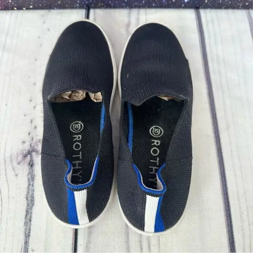 Rothy's The Original Women's The City Flat Sneaker Loafer 6.5 Black Casual Shoes