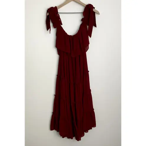 MISA Los Angeles X REVOLVE Micaela Dress Burgundy Womens Medium