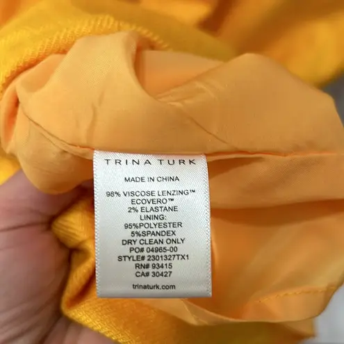Trina Turk  New Jeni Tank Mini Dress in Sunshine Yellow Size 0 Classic Designer
