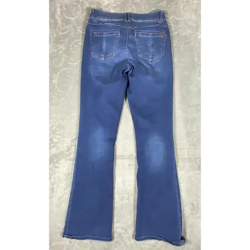 Democracy Jeans Womens Size 6 Boot Leg Blue Ab Solution Booty Lift Stretch Comfy