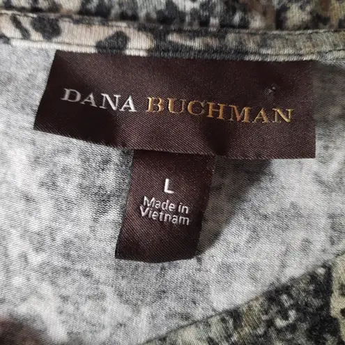 Dana Buchman Snake Print Blouse Large