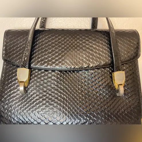 Koret Vintage Women’s Elegant Black 50s 60s Leather Handbag