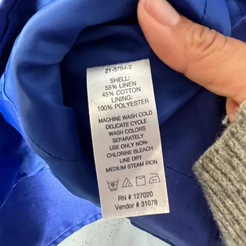 Chadwick's Chadwick Classics Women's Linen Cotton Lined Blazer Jacket Size 14 NWT