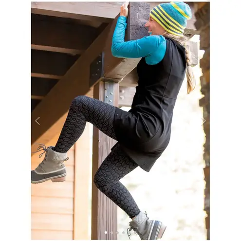 Title Nine Updated Passport Ponte Dress Size Small Black NEW Gorpcore Active