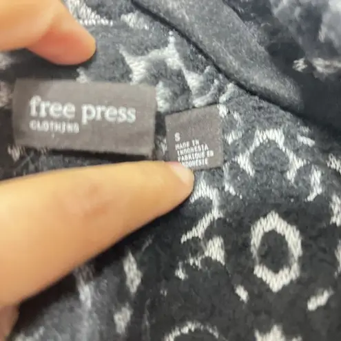 Free Press CLOTHING Black /White Blazer Size S EUC