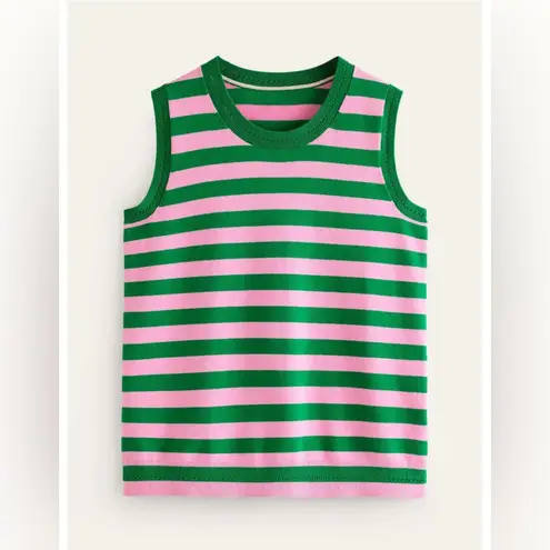 NEW! Boden Catriona Stripe Sweater Tank Green
