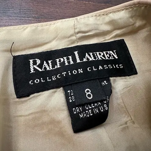 Ralph Lauren  black label tan pencil skirt size 8