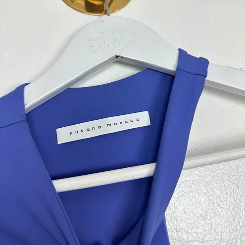 Susana Monaco Cutout One-Shoulder Long Sleeve Dress in Orchid Size X-Small